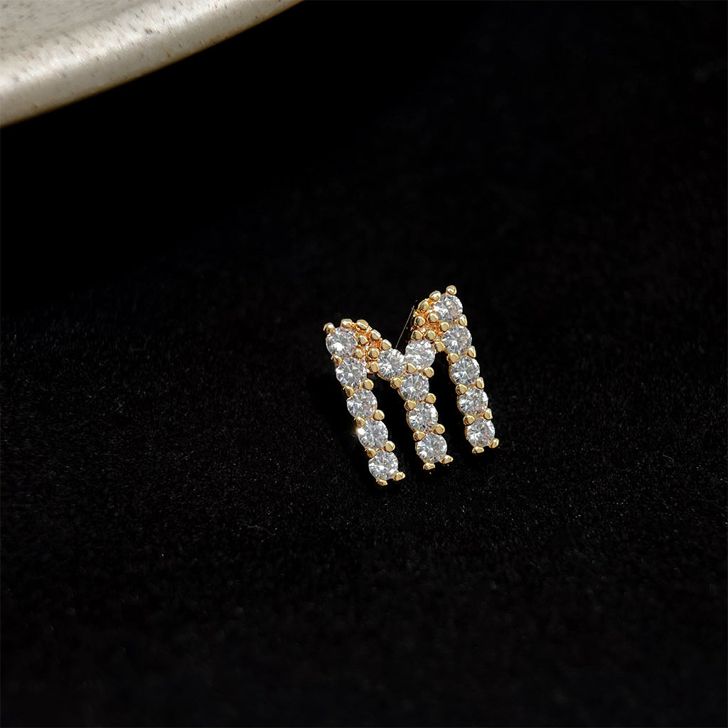 Sparkling Initial Studs