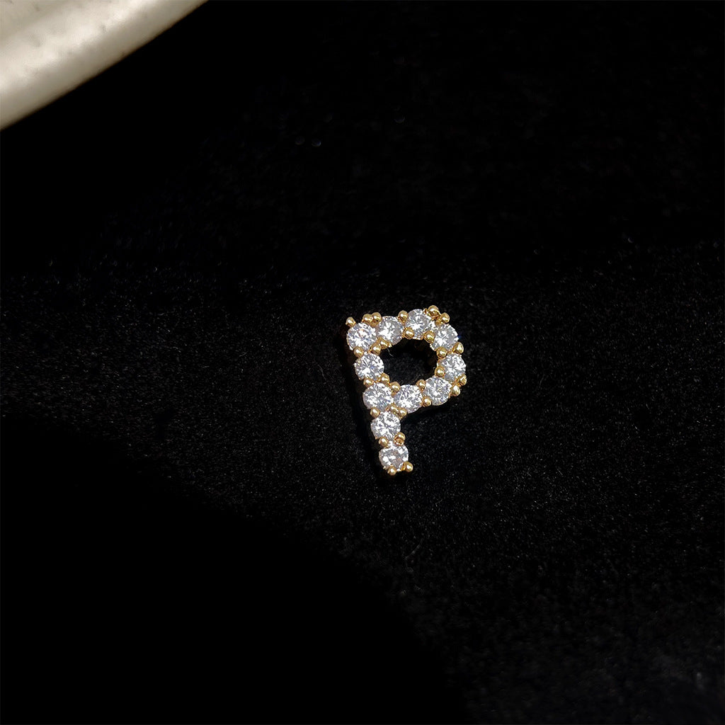 Sparkling Initial Studs