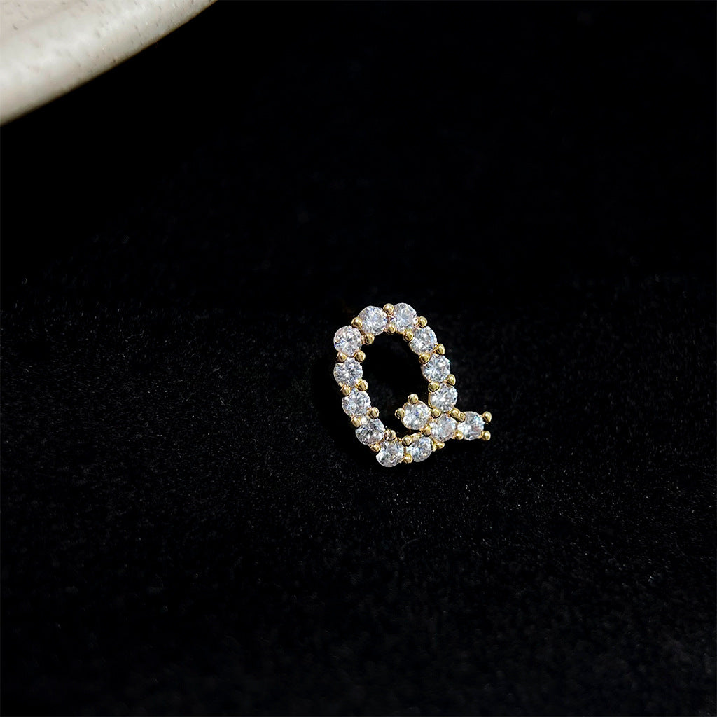 Sparkling Initial Studs