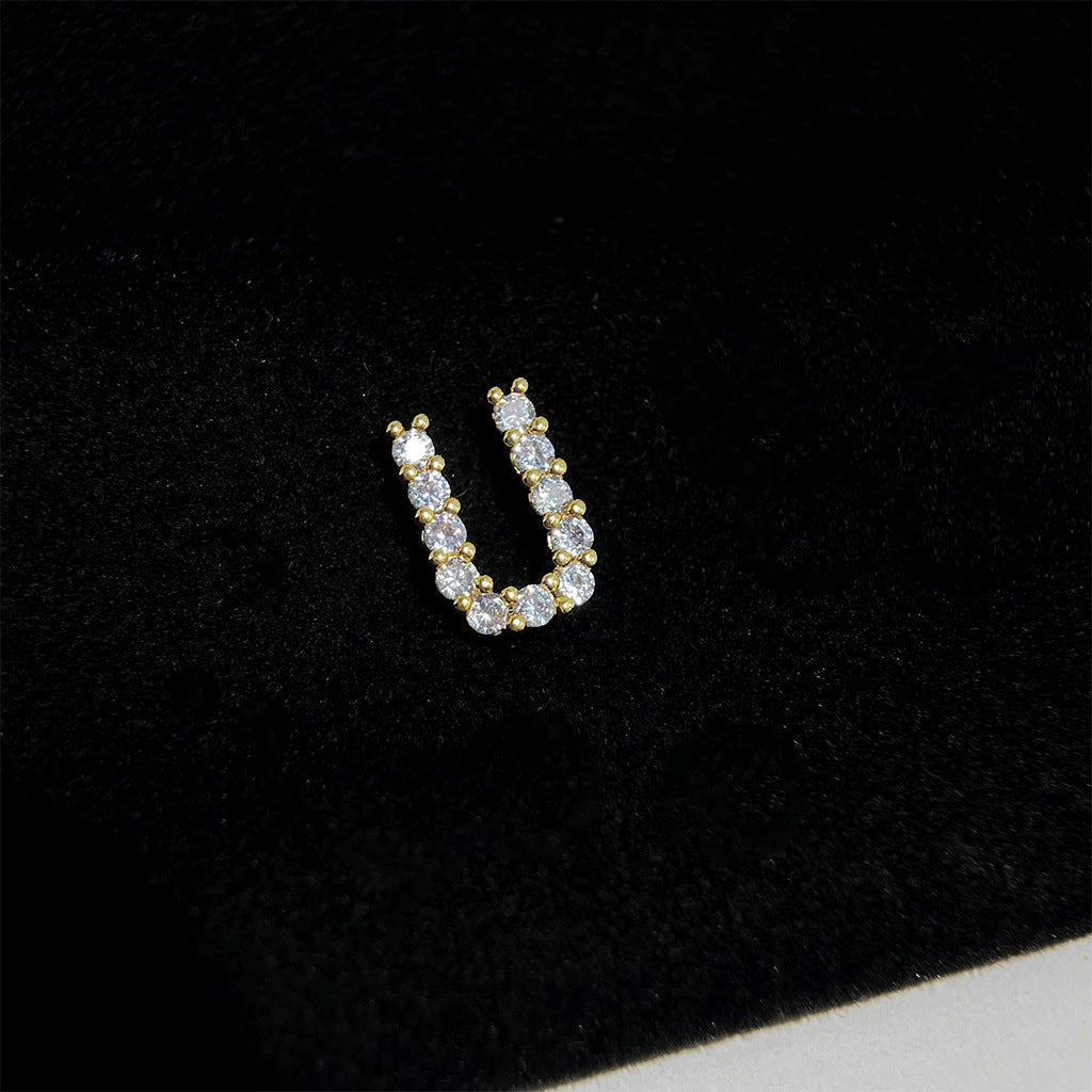 Sparkling Initial Studs