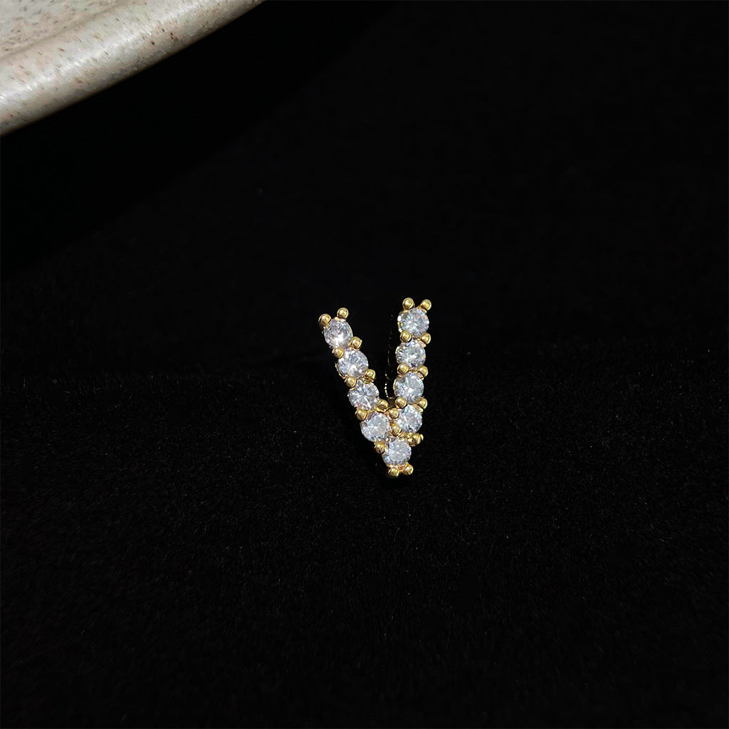 Sparkling Initial Studs