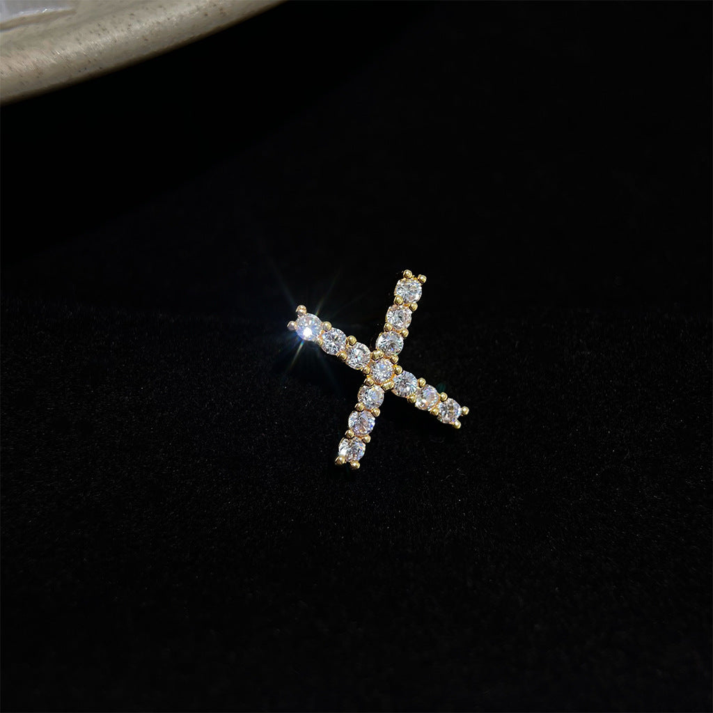 Sparkling Initial Studs