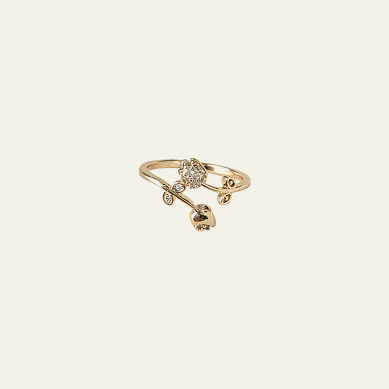 Sparkling Blossom Tulip Ring