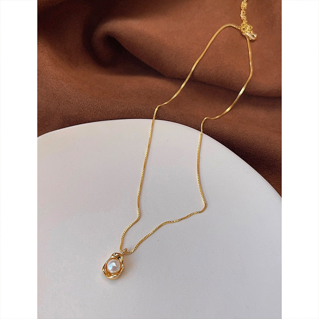 Pearl Treasure Nest Necklace