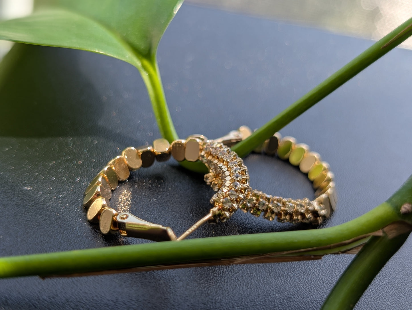 Sparkle Crumb Hoop Earrings