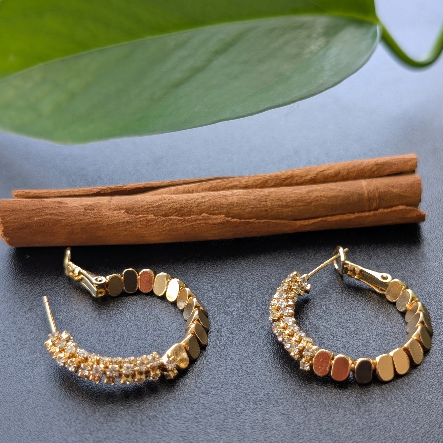 Sparkle Crumb Hoop Earrings