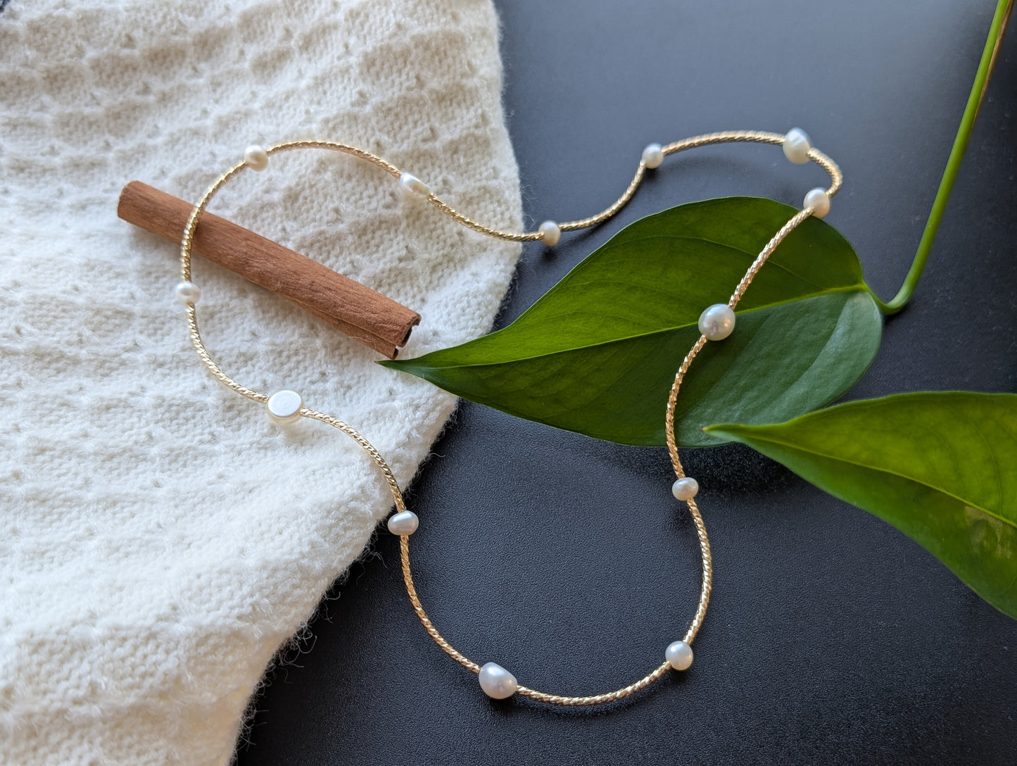 Twinkling Pearl Whisper Bracelet & Necklace