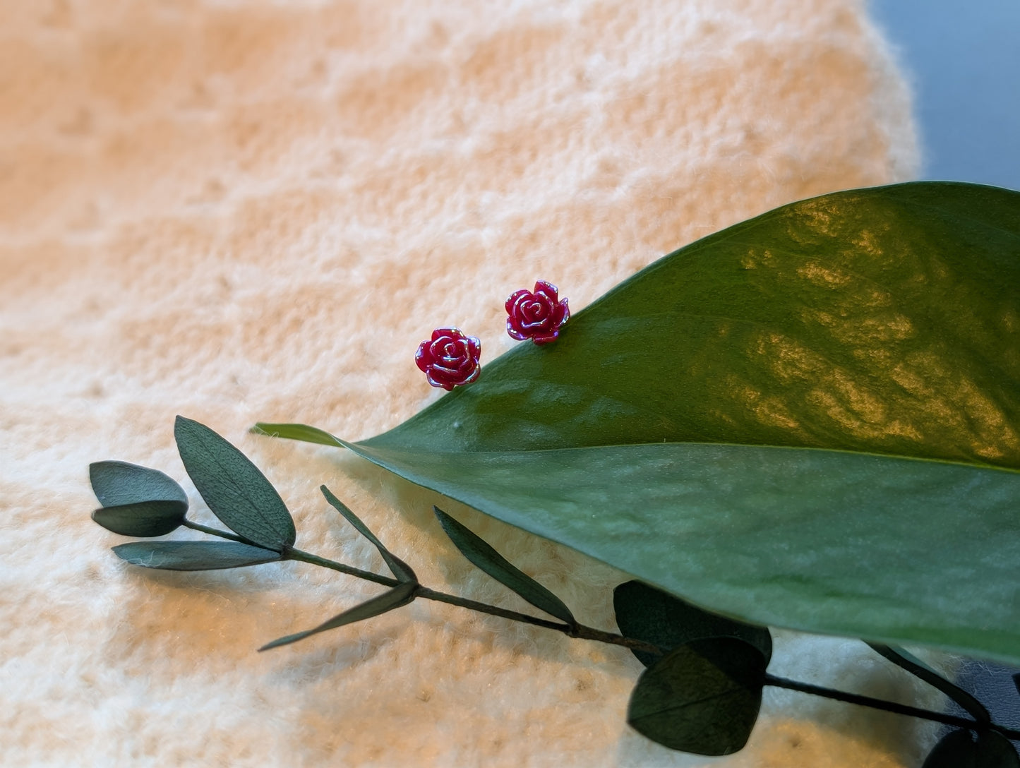 Rosebud Stud Earrings
