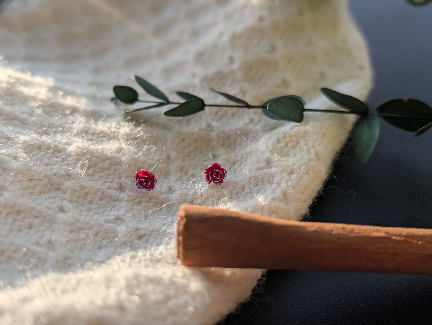 Rosebud Stud Earrings