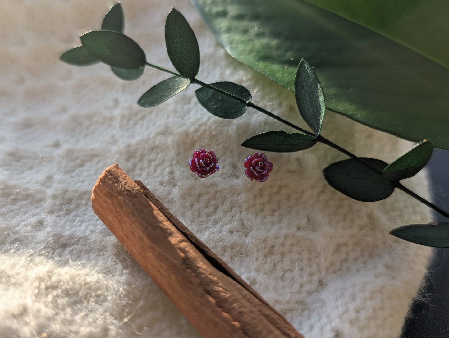 Rosebud Stud Earrings