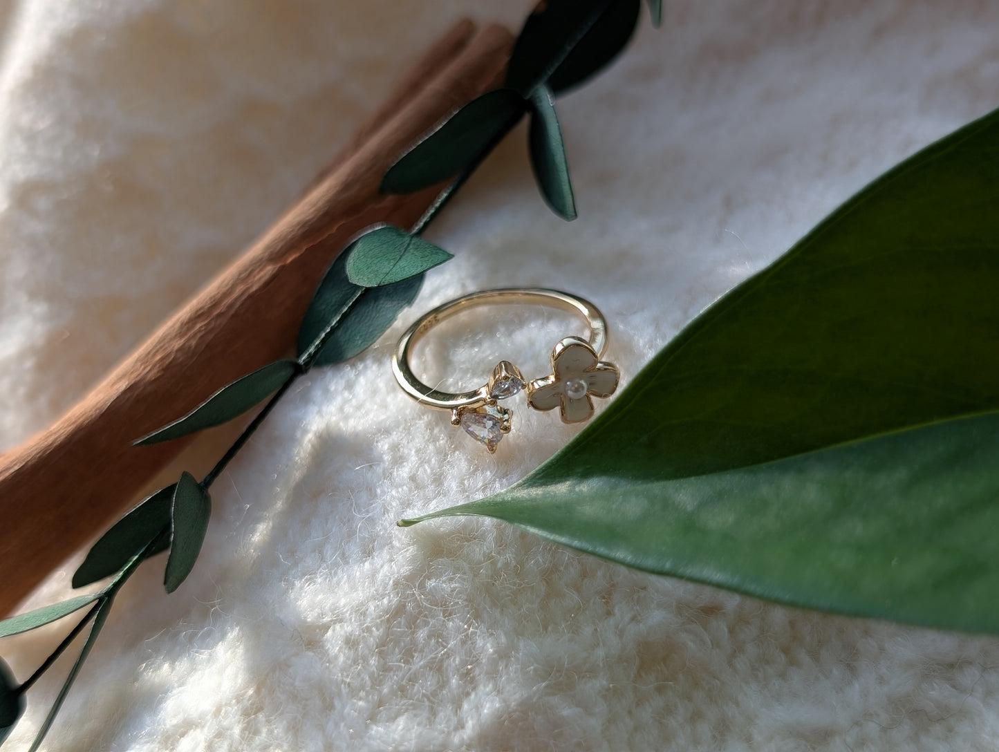 Adjustable Flower Ring