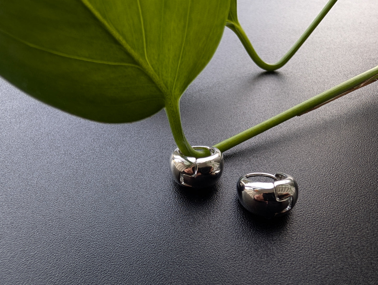 Sculptural Dome Hoop Earrings