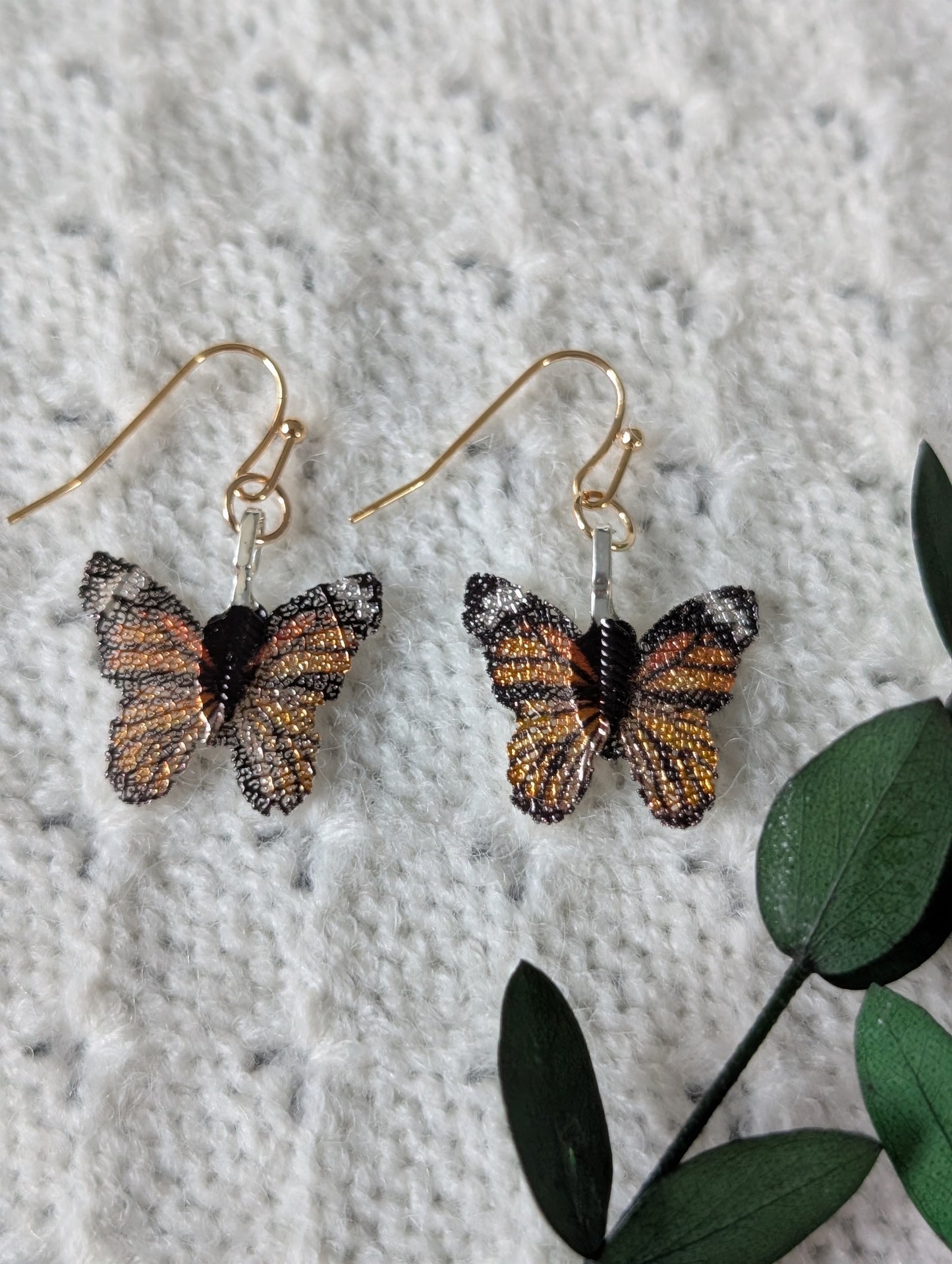 Monarch Butterflies Earrings & Necklace