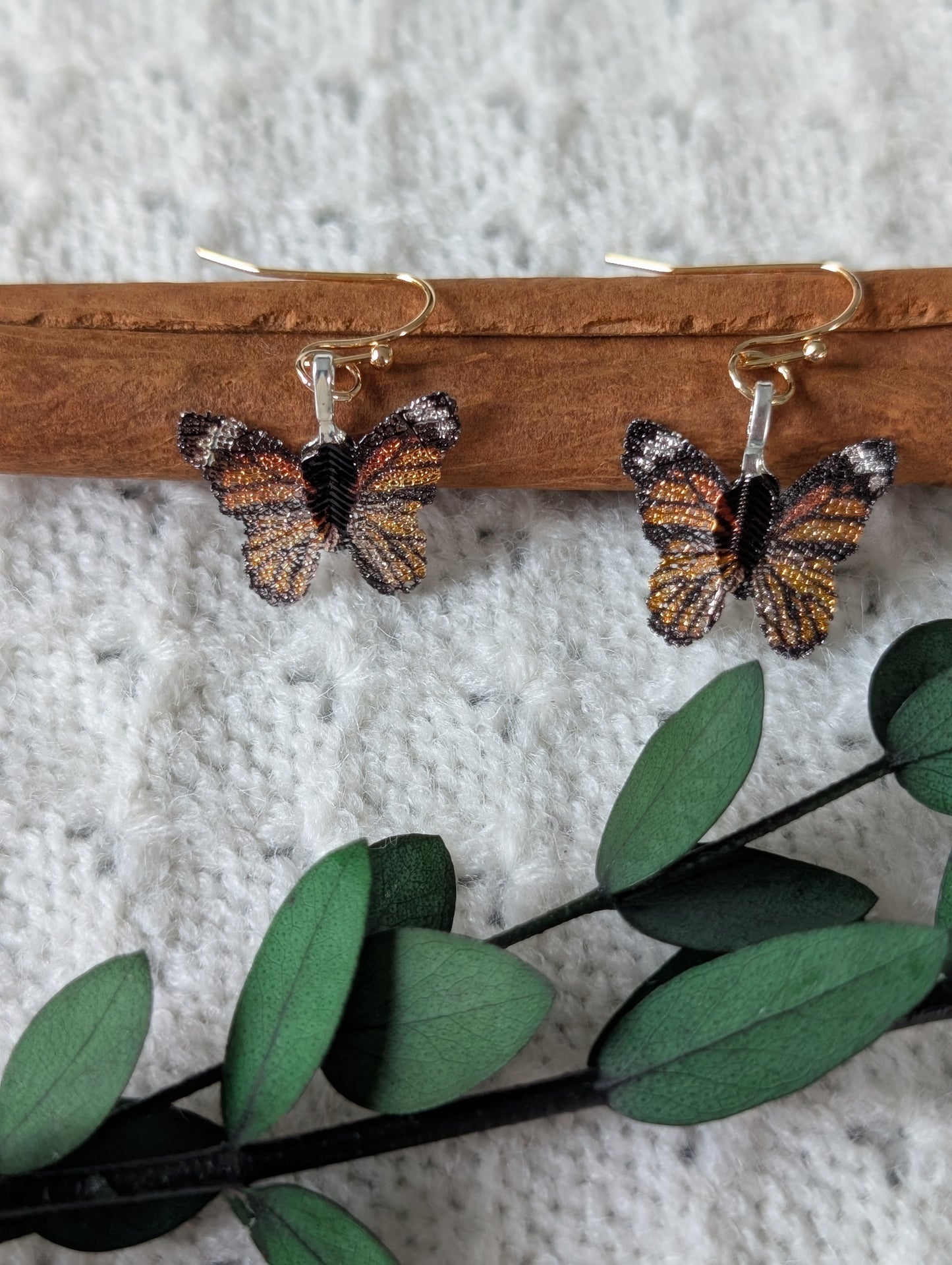 Monarch Butterflies Earrings & Necklace