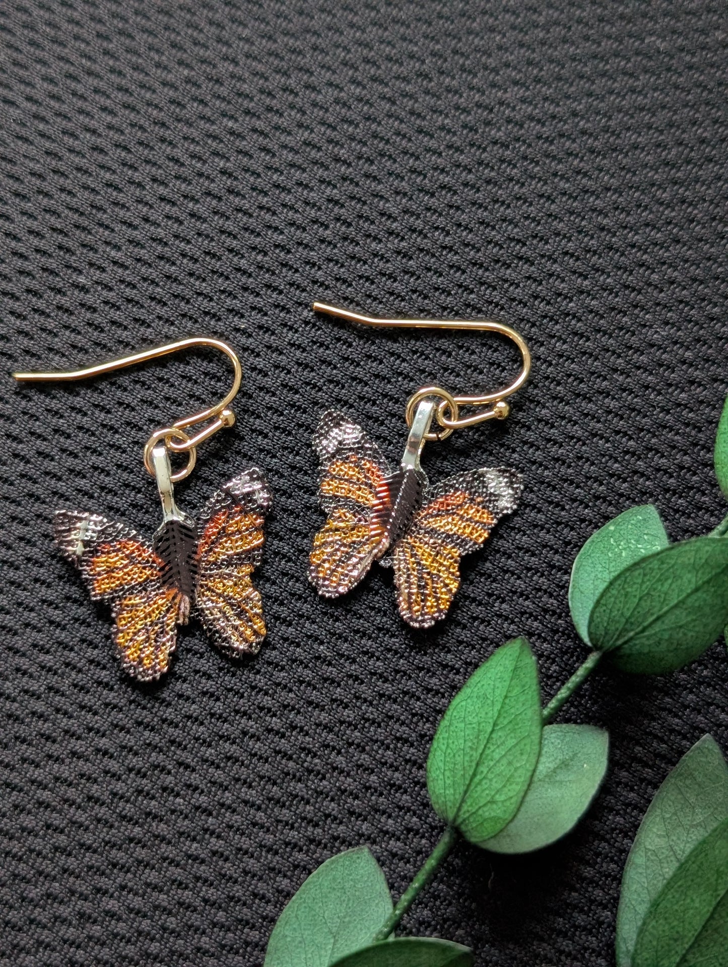 Monarch Butterflies Earrings & Necklace