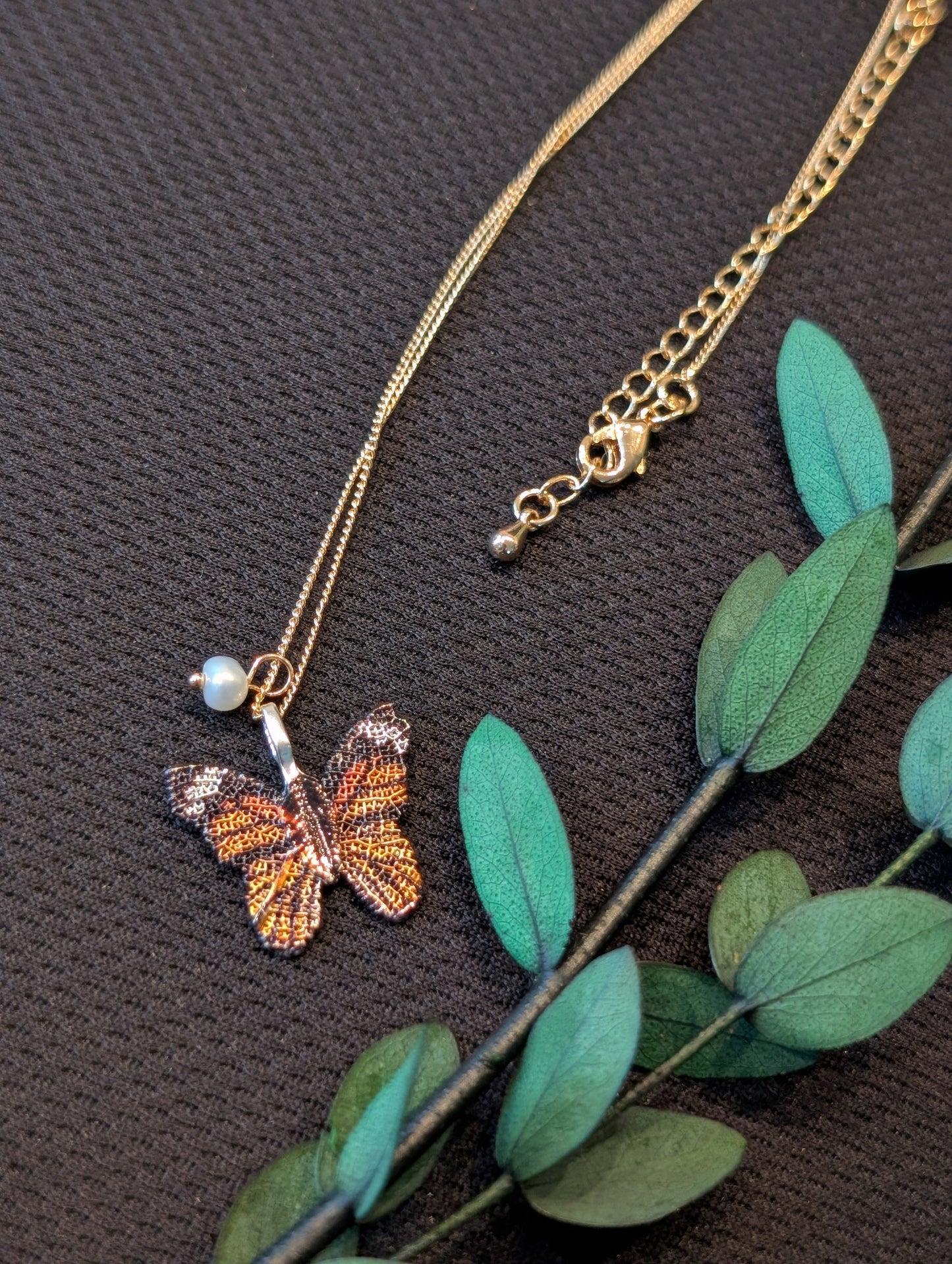 Monarch Butterflies Earrings & Necklace