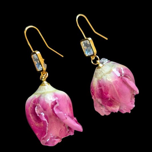 Real Rosebuds Earrings