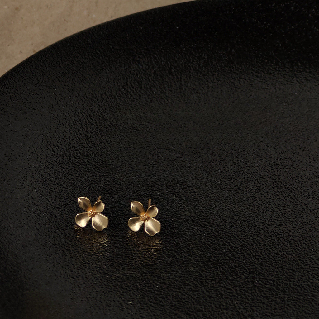 Golden Blossom Whisper Studs