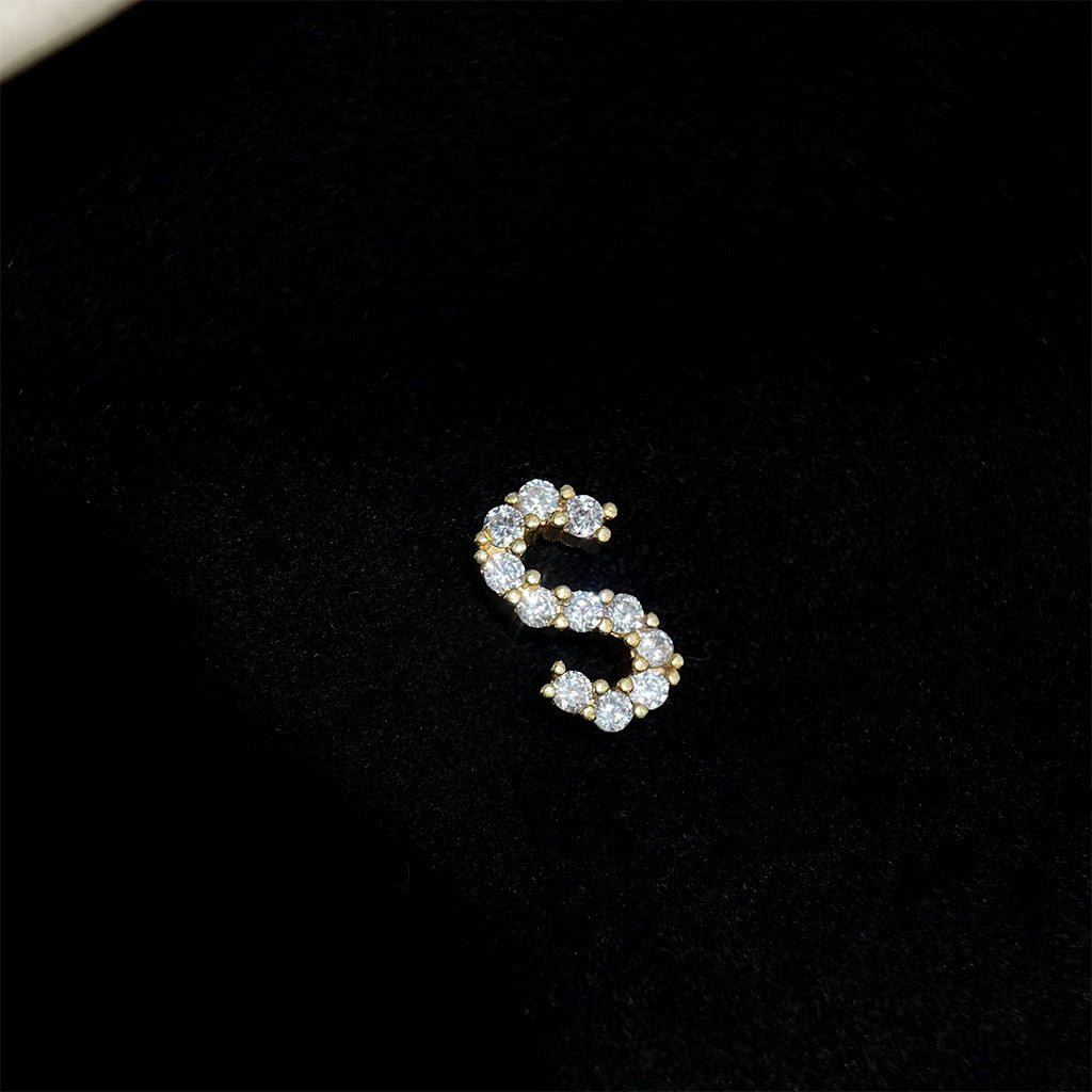 Sparkling Initial Studs