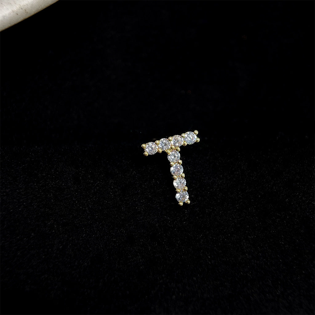 Sparkling Initial Studs