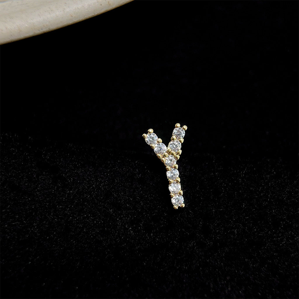 Sparkling Initial Studs